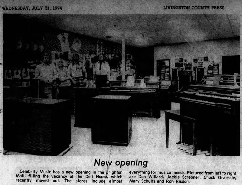 Brighton Mall - Jul 31 1974 Celebrity Music Opens (newer photo)